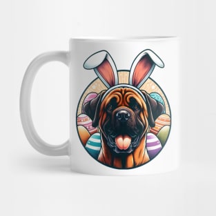 Tosa Inu Celebrates Easter with Family and Joy Mug